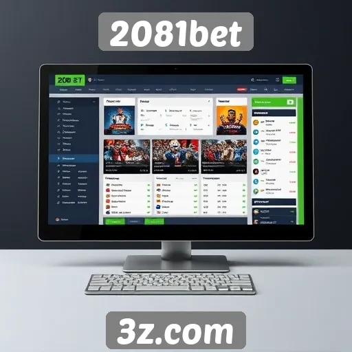 Interface e usabilidade do site 2081bet